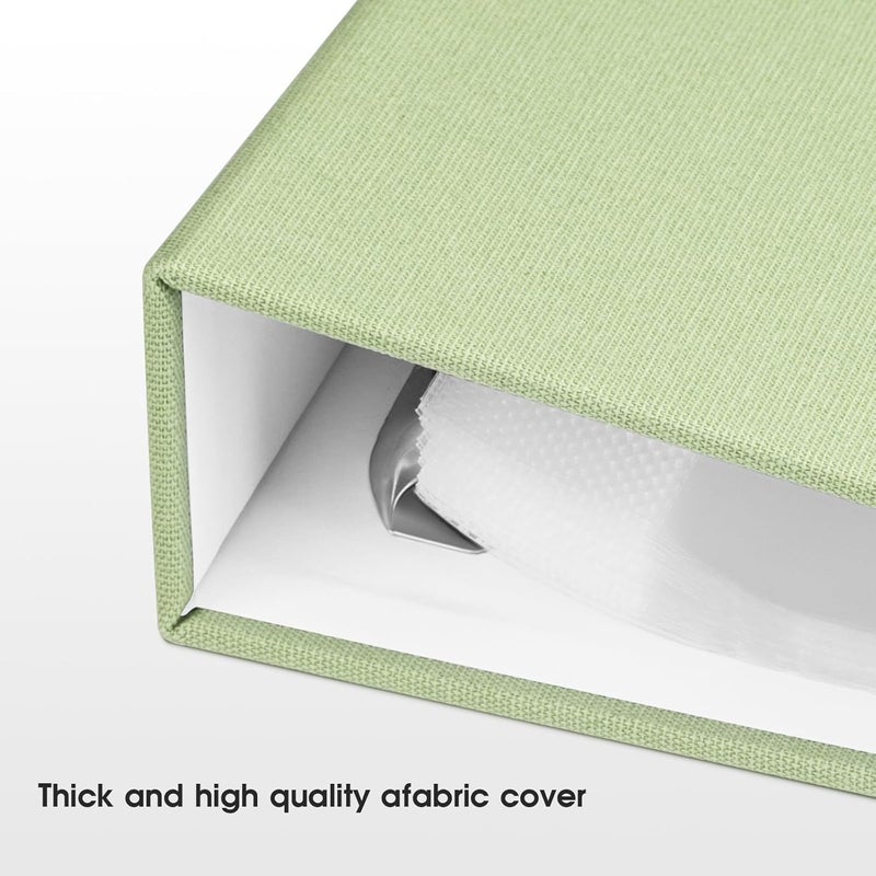 1DOT2 8.5x11 Inch Large 3 Ring DIY Scrapbook Photo Album with 30 Plastic Sleeves 60 Pages Blank Scrapbooks, 8.5 x 11 Scrap Book Albums for Baby Travel Wedding Graduation kids (Sage Green) - Image 2